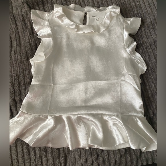 Endless Rose Tops - Endless Rose white scallop blouse
